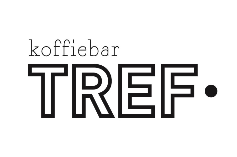 Koffiebar TREF logo zwart